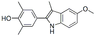 2-(4-hydroxy-3,5-dimethylphenyl)-5-methoxy-3-methylindole CAS#: 104007-80-9