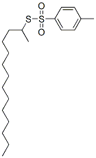 2-(4-methylphenyl)sulfonylsulfanyltetradecane CAS#: 28519-35-9