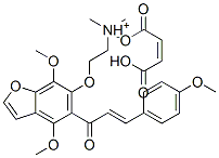 2-[4,7-dimethoxy-5-(4-methoxycinnamoyl)benzofuran-6-yloxy]ethyldimethylammonium hydrogen maleate CAS#: 26270-59-7