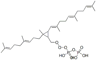 [[2-(4,8-dimethylnona-3,7-dienyl)-2-methyl-3-(2,6,10-trimethylundeca-1,5,9-trienyl)cyclopropyl]methoxy-hydroxy-phosphoryl]oxyphosphonic acid CAS#: 29849-75-0