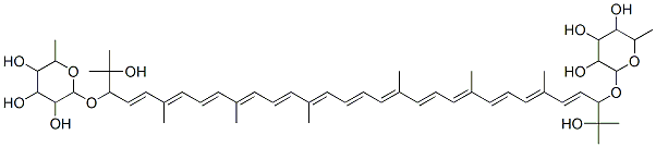 2-[(4E,6E,8E,10E,12E,14E,16E,18E,20E,22E,24E,26E,28E)-2,31-dihydroxy-2,6,10,14,19,23,27,31-octamethyl-30-(3,4,5-trihydroxy-6-methyl-oxan-2-yl)oxy-dotriaconta-4,6,8,10,12,14,16,18,20,22,24,26,28-tridecaen-3-yl]oxy-6-methyl-oxane-3,4,5-triol CAS#: 25217-88-3