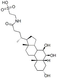 2-[[(4R)-4-[(3R,5R,6S,7R,10R,13R,17R)-3,6,7-trihydroxy-10,13-dimethyl-2,3,4,5,6,7,8,9,11,12,14,15,16,17-tetradecahydro-1H-cyclopenta[a]phenanthren-17-yl]pentanoyl]amino]ethanesulfonic acid CAS#: 25696-60-0