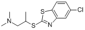2-(5-CHLOROBENZO[D]THIAZOL-2-YLTHIO)-N,N-DIMETHYLPROPAN-1-AMINE CAS#: 105340-38-3