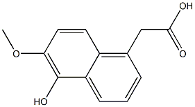 2-(5-Hydroxy-6-Methoxynaphthalen-1-yl)acetic acid CAS#: 24039-88-1