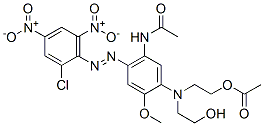 2-[[5-acetamido-4-[(2-chloro-4,6-dinitrophenyl)azo]-2-methoxyphenyl](2-hydroxyethyl)amino]ethyl acetate CAS#: 21429-42-5
