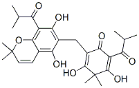 2-[[5,7-Dihydroxy-8-(1-oxoisobutyl)-2,2-dimethyl-2H-1-benzopyran-6-yl]methyl]-3,5-dihydroxy-6-(1-oxoisobutyl)-4,4-dimethyl-2,5-cyclohexadien-1-one CAS#: 19809-79-1