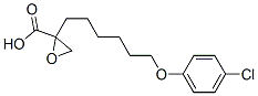 2-(6-(4-chlorophenoxy)hexyl)oxirane-2-carboxylic acid CAS#: 104699-06-1