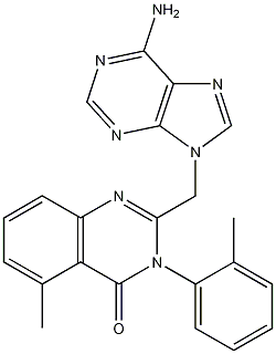 2-[(6-Amino-9H-purin-9-yl)methyl]-5-methyl-3-(2-methylphenyl)-4(3H)-quinazolinone CAS#: 371242-69-2