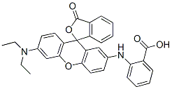 2-[[6'-(Diethylamino)-3-oxospiro[isobenzofuran-1(3H),9'-[9H]xanthen]-2'-yl]amino]benzoic acid CAS#: 29556-59-0
