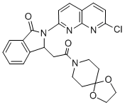 2-(7-Chloro-1,8-naphthyridin-2-yl)-3-[2-(1,4-dioxa-8-azaspiro[4.5]decan-8-yl)-2-oxoethyl]-3H-isoindol-1-one CAS#: 103255-66-9