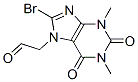 2-(8-bromo-1,3-dimethyl-2,6-dioxo-purin-7-yl)acetaldehyde CAS#: 111038-29-0