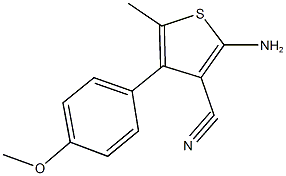 2-AMINO-4-(4-METHOXYPHENYL)-5-METHYLTHIOPHENE-3-CARBONITRILE CAS#: 100005-23-0