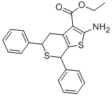 2-AMINO-5,7-DIPHENYL-4,7-DIHYDRO-5H-THIENO[2,3-C]THIOPYRAN-3-CARBOXYLIC ACID EHYL ESTER CAS#: 24895-74-7