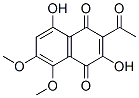 2-Acetyl-3,8-dihydroxy-5,6-dimethoxy-1,4-naphthoquinone CAS#: 14090-53-0