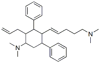 2-Allyl-4-[5-(dimethylamino)-1-pentenyl]-N,N-dimethyl-3,5-diphenylcyclohexanamine CAS#: 14028-80-9