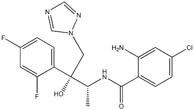 2-Amino-4-chloro-N-[(1R,2R)-2-(2,4-difluorophenyl)-2-hydroxy-1-methyl-3-(1H-1,2,4-triazol-1-yl)propyl]benzamide CAS#: 206350-07-4