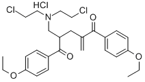 2-((Bis(2-chloroethyl)amino)methyl)-1,5-bis(4-ethoxyphenyl)-4-methylen e-1,5-pentanedione HCl CAS#: 101684-61-1