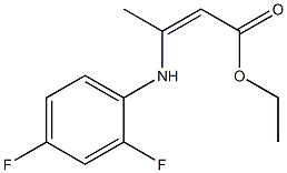 2-Butenoic acid, 3-[(2,4-difluorophenyl)aMino]-, ethyl ester CAS#: 219140-13-3