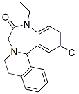2-Chloro-5-ethyl-5,9,10,14b-tetrahydroisoquino[2,1-d][1,4]benzodiazepin-6(7H)-one CAS#: 10159-05-4