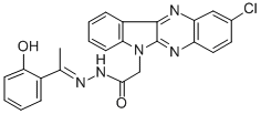 2-Chloro-6H-indolo(2,3-b)quinoxaline-6-acetic acid (1-(2-hydroxyphenyl )ethylidene)hydrazide CAS#: 109322-06-7