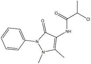 2-Chloro-N-(1,5-dimethyl-3-oxo-2-phenyl-2,3-dihydro-1H-pyrazol-4-yl)-propionamide CAS#: 101937-73-9