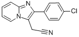 2-(Chlorophenyl)imidazo(1,2-a)pyridine-3-acetonile CAS#: 17744-99-9