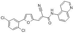 2-Cyano-3-[5-(2,5-dichlorophenyl)-2-furanyl]-N-5-quinolinyl-2-propenamide CAS#: 304896-28-4