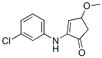 2-Cyclopentenone, 2-(3-chloroanilino)-4-methoxy- CAS#: 112370-75-9