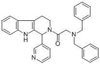 2-((Dibenzylamino)acetyl)-1-(3-pyridyl)-1,2,3,4-tetrahydro-beta-carbol ine CAS#: 110785-21-2