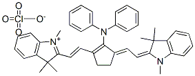 2-((E)-2-(2-(DIPHENYLAMINO)-3-[(E)-2-(1,3,3-TRIMETHYL-1,3-DIHYDRO-2H-INDOL-2-YLIDENE)ETHYLIDENE]-1-CYCLOPENTEN-1-YL)ETHENYL)-1,3,3-TRIMETHYL-3H-INDOLIUM PERCHLORATE CAS#: 110992-57-9