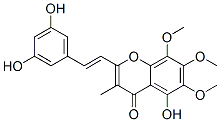 2-[(E)-2-(3,5-Dihydroxyphenyl)ethenyl]-5-hydroxy-6,7,8-trimethoxy-3-methyl-4H-1-benzopyran-4-one CAS#: 103654-49-5