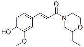 2-Ethyl-4-[3-(4-hydroxy-3-methoxyphenyl)-1-oxo-2-propenyl]morpholine CAS#: 16562-70-2