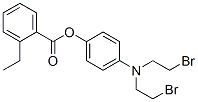 2-Ethylbenzoic acid 4-[bis(2-bromoethyl)amino]phenyl ester CAS#: 22954-13-8