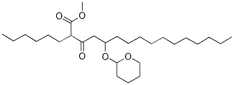 2-Hexyl-3-oxo-5-[(tetrahydro-2H-pyran-2-yl)oxy]-hexadecanoic Acid Methyl Ester CAS#: 104801-67-4
