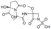 2-Hydroxy-1-[2-[(3-methoxy-2-oxo-1-sulfo-3-azetidinyl)amino]-1-methyl-2-oxoethyl]-5-oxoproline CAS#: 111243-20-0