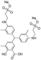 2-Hydroxy-3-methyl-5-[bis[3-methyl-4-[N-[2-(sodiosulfo)ethyl]amino]phenyl]methyl]benzoic acid CAS#: 10142-81-1
