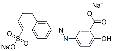 2-Hydroxy-5-[(5-sulfo-2-naphthalenyl)azo]benzoic acid disodium salt CAS#: 10114-96-2