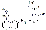2-Hydroxy-5-[(8-sulfo-2-naphthalenyl)azo]benzoic acid disodium salt CAS#: 10114-97-3