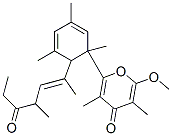 (+)-2-Methoxy-3,5-dimethyl-6-[1,3,5-trimethyl-2-[1,3-dimethyl-4-oxo-1-hexenyl]-3,5-cyclohexadien-1-yl]-4H-pyran-4-one CAS#: 103590-21-2