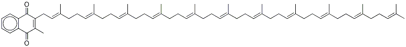 2-Methyl-3-[(2E,6E,10E,14E,18E,22E,26E,30E,34E,38E)-3,7,11,15,19,23,27,31,35,39,43-undecamethyl-2,6,10,14,18,22,26,30,34,38,42-tetratetracontaundecenyl]-1,4-naphthalenedione CAS#: 19228-10-5