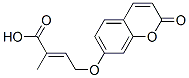 2-Methyl-4-[(2-oxo-2H-1-benzopyran-7-yl)oxy]-2-butenoic acid CAS#: 16851-00-6