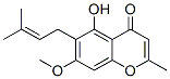 2-Methyl-5-hydroxy-6-(3-methyl-2-butenyl)-7-methoxy-4H-1-benzopyran-4-one CAS#: 13544-40-6