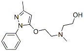 2-[Methyl[2-[(3-methyl-1-phenyl-1H-pyrazol-5-yl)oxy]ethyl]amino]ethanol CAS#: 15083-50-8