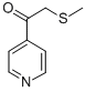 2-(Methylthio)-1-(4-pyridinyl)ethanone CAS#: 208264-95-3