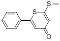 2-Methylthio-6-phenyl-4H-thiopyran-4-one CAS#: 113544-16-4