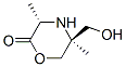 2-Morpholinone,5-(hydroxymethyl)-3,5-dimethyl-,cis-(9CI) CAS#: 108713-79-7