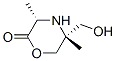 2-Morpholinone,5-(hydroxymethyl)-3,5-dimethyl-,trans-(9CI) CAS#: 108713-80-0