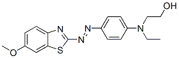 2-[N-ethyl-p-[(6-methoxybenzothiazol-2-yl)azo]anilino]ethanol CAS#: 13486-43-6