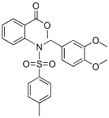 2-[N-(p-Tolylsulfonyl)-N-(3,4-dimethoxybenzyl)amino]benzoic acid methyl ester CAS#: 23145-61-1