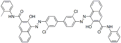 2-Naphthalenecarboxamide, 4,4'-[(3,3'-dichloro[1,1'- biphenyl]-4,4'-diyl)bis(azo)]bis[3-hydroxy-N-(2-methylphenyl )- CAS#: 103621-94-9